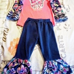 Toddler Girl's SIMPLY SOUTHERN 2 PIECE SET